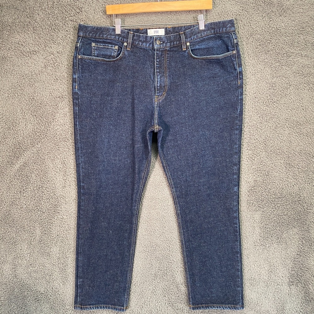Spoke Build B Jeans 42x28 Blue Tapered 14oz Japanese Raw Denim